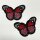 Butterflies 7cm rot pink