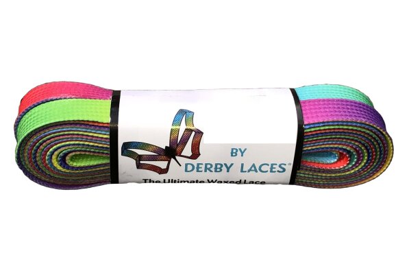 Shoelace Derby Laces BRAT  Rainbow Gradient 72“