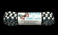 Shoelace Derby Laces STYLE Checkered Black 84“