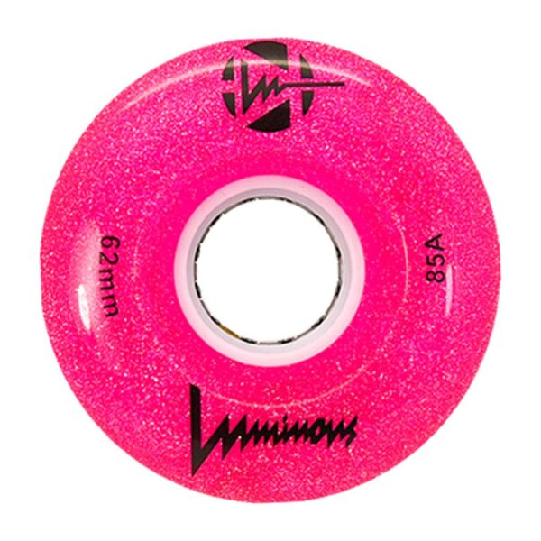 Luminous wheel 62mm 85A Pink Glitter