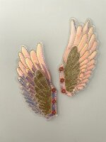 Angelwings gross gold glitter