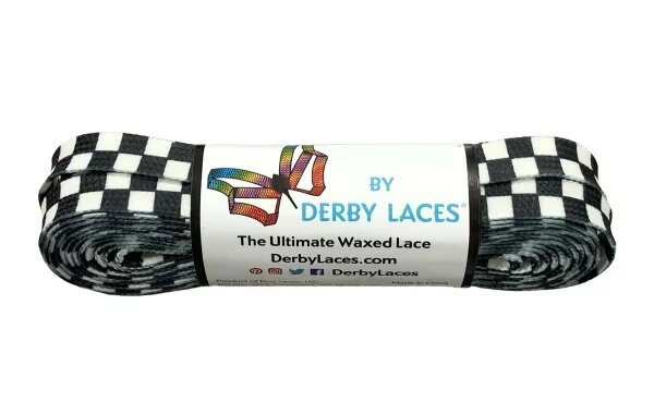 Shoelace Derby Laces BRAT Checkered 96“