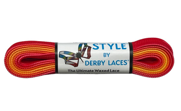 Schnürsenkel Derby Laces STYLE Ombre Red Yellow 244cm