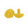 Dance Plugs Fomac Sure Grip 5/16" US Gelb