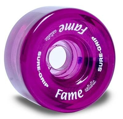 Wheels Fame Sure Grip Clear Pink 57mm 95A