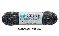 Schnürsenkel Derby Laces CORE Rainbow Black 244cm...