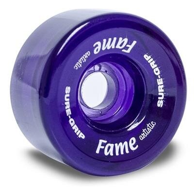 Wheels Fame Sure Grip Clear Purple 57mm 95A