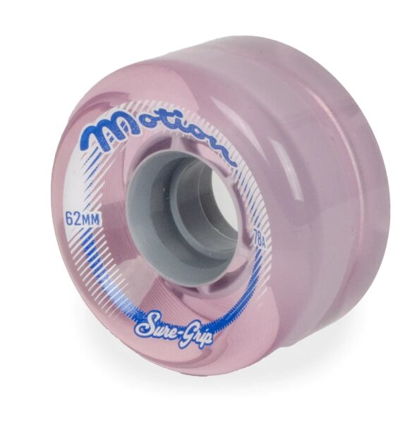Wheels Motion Sure Grip Clear Pink 62mm 78A