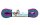 Shoelace Derby Laces BRAT Ombre Purple Teal 96“